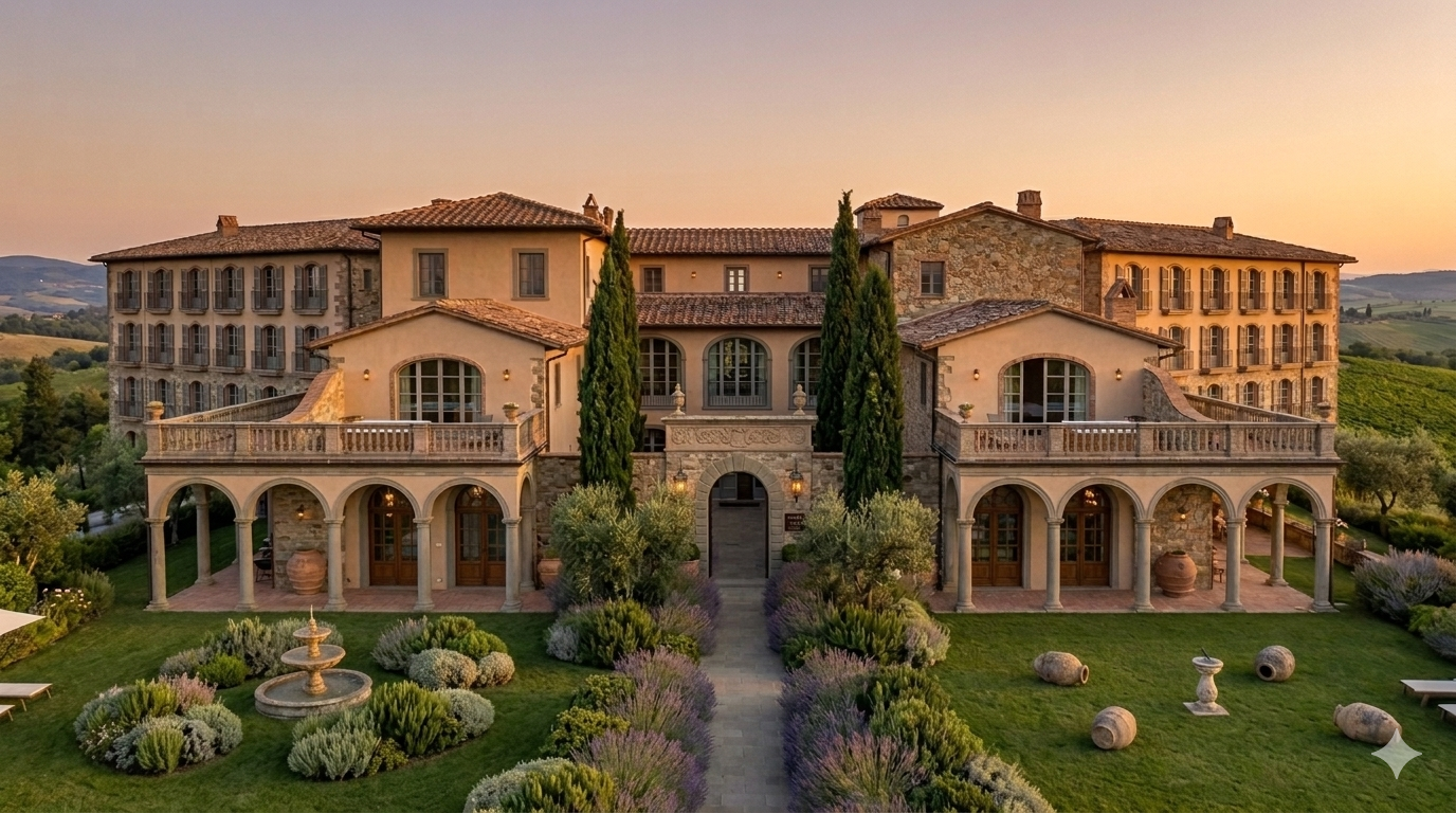 Fronte del Relais Toscano